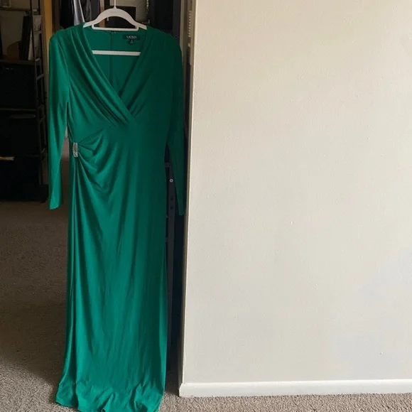 Dresses | Ralph Lauren Green Evening Gown | Poshmark Dresses | Ralph Lauren Green Evening Gown | Poshmark